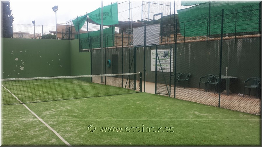 La pista de padel del Club Tennis Guíxols ha sido llamada “pista ECOINOX”